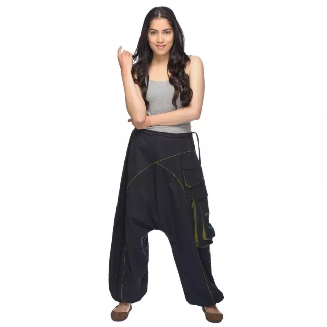 Haremshose Pumphose Aladinhose Pluderhose Yoga Goa Sarouel Baggy Freizeit Shanti