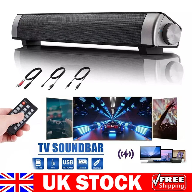 BLUETOOTH 5.0 WIRELESS TV Soundbar Speaker 3D Sound Bar Home Theater