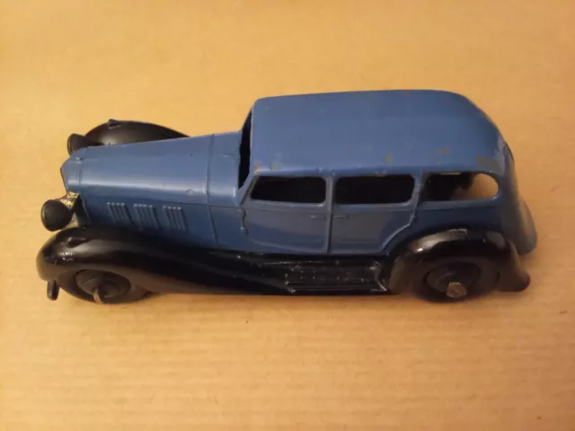 DINKY TOYS: ARMSTRONG SIDDELEY Limousine Bleue Foncée, châssis noir - 1/43 No36A