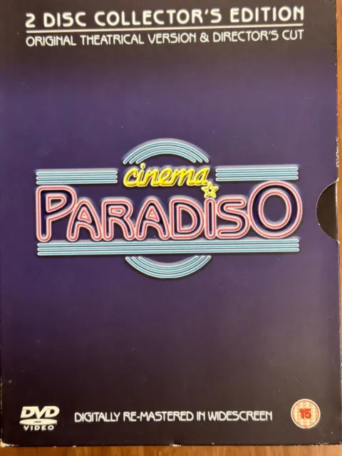 Cinema Paradiso DVD 1998 Italian Movie Classic Both Theatrical Director Cuts
