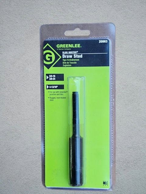 GREENLEE 20963 Draw Stud,3/8"L x 3/4"W x 4-13/16"H