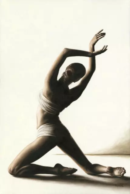 Devotion to Dance - Signed Fine Art Giclée Print Contemporary ballerina painting