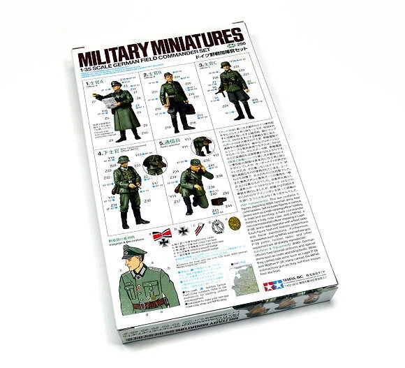TAMIYA 35298 MILITARY Model 1/35 German Field Commander Set Scale Hobby ...