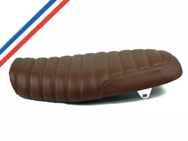 UNIVERSAL Comfort Seat Scrambler / Brat Style - Dark Brown - Cafe Racer saddle