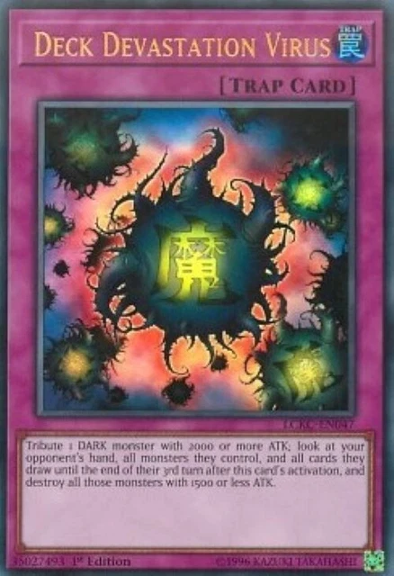 Yugioh-Deck Devastation Virus-Ultra Rare-1st Edition-LCKC EN047 (LP)