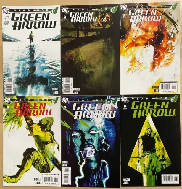 GREEN ARROW: YEAR ONE #1-6 DC Comics (2007) Diggle & Jock