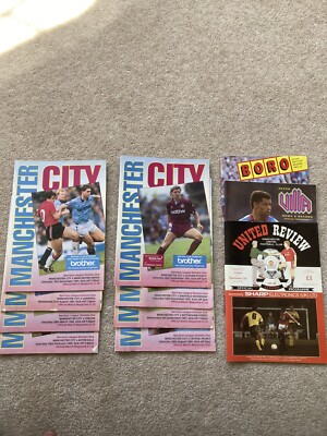 MAN CITY FOOTBALL Programmes Season 1991/92 £4.00 PicClick UK
