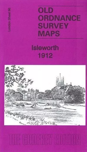 Old Ordnance Survey Map Isleworth 1912 London Sheet 096.3