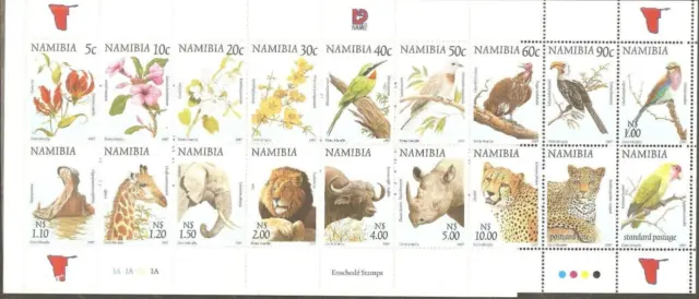 Mint 1997 Nambia Flora And Fauna 18 Stamp Booklet
