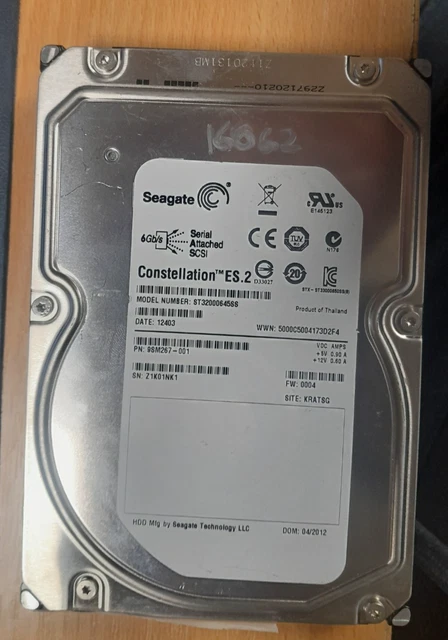 Seagate Constellation ES 2 3TB 3 5 SAS 6Gb/s 7 2K 64MB Server HDD St33000650ss 81900 P