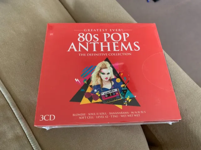 GREATEST EVER! 80s POP ANTHEMS THE DEFINITIVE COLLECTION ON 3 POP MUSIC CD'S.