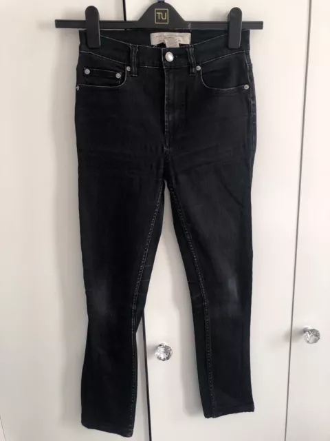 Marc by Marc Jacobs Ella Skinny Crop Black Jeans  (W28 L26)