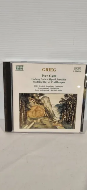 GRIEG CD - Peer Gynt Scottish Symphony Orchestral Holberg Suite Sigurd Jarsalfar