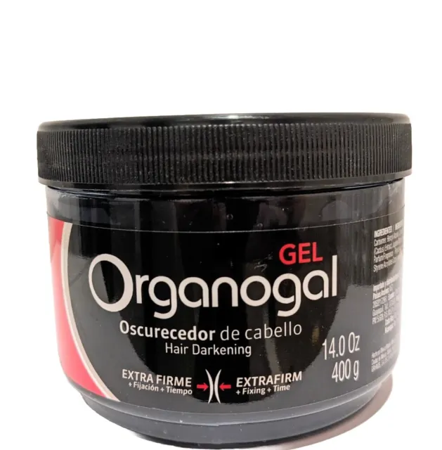 ORGANOGAL Gel Oscurecedor De Cabello Hair Darkening Xtra Firm Hair 14oz