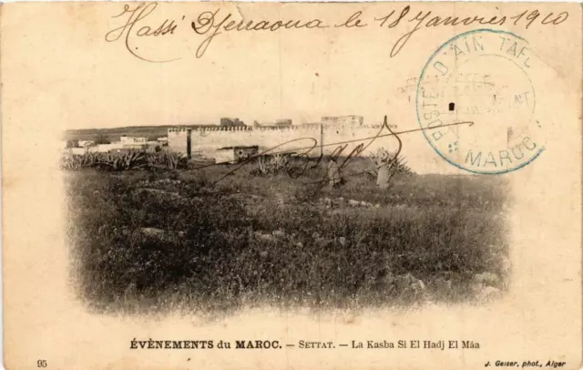 CPA AK Geiser 95 Events of Morocco La Kasba Si El Hadj El Maa MOROCCO (757961)