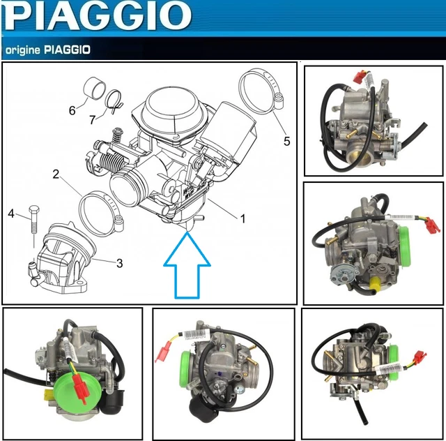 Carburateur D'origine Vespa ET4 125 - Année 2000 - Occasion Italie