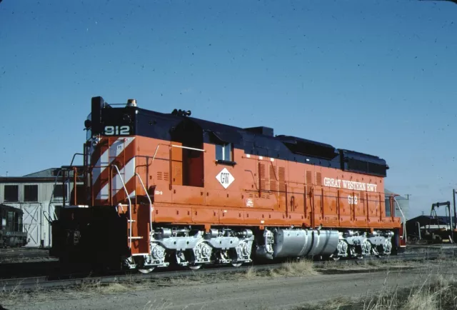 Great Western Railway EMD SD9 Kodachrome original Kodak Slide