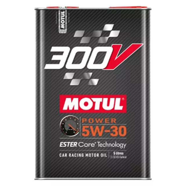 5L MOTUL 300V POWER 5W-30 Motoröl Ester Core Rennsport Motorsportöl 110815