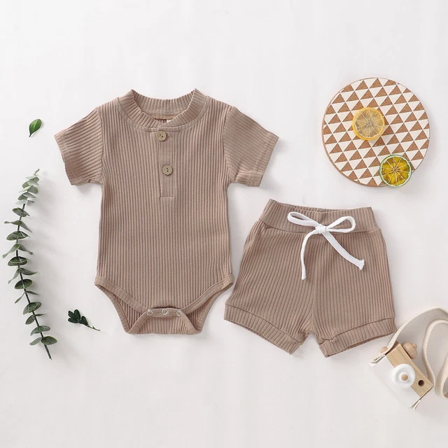 Tuta pantaloncini pantaloni abiti estivi neonato bambina 6