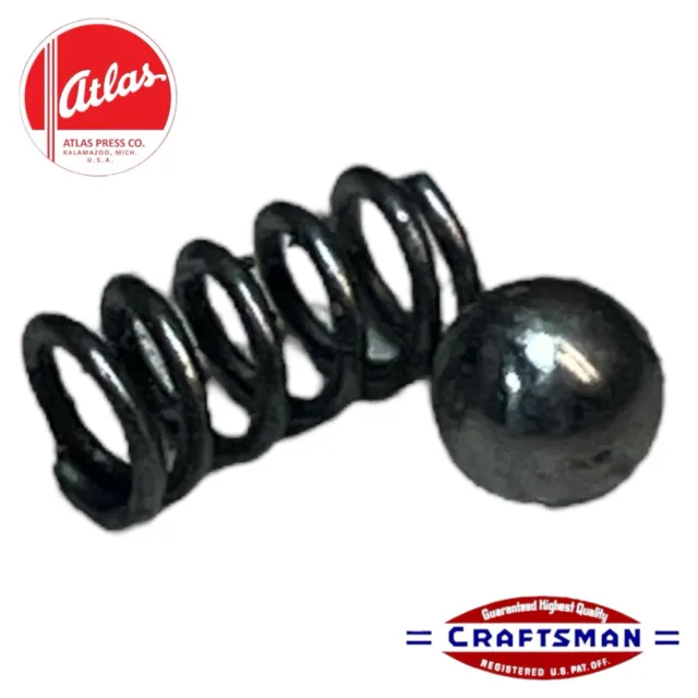 6” Atlas Craftsman 101 618 Lathe 1/2 Nut / Back Gear / Index Pin Spring Detent