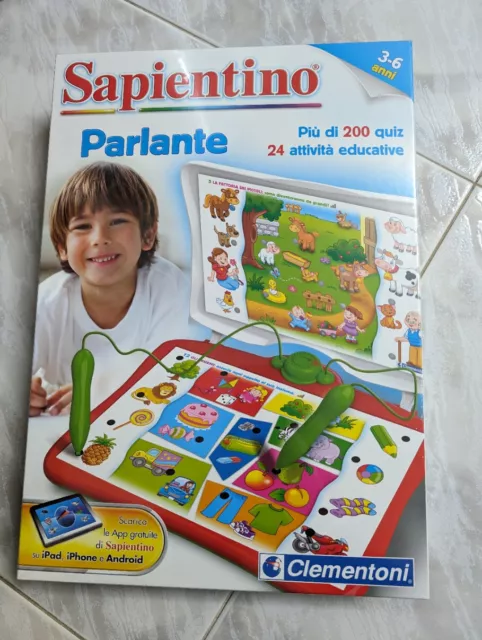 Sapientino parlante più di 200 quiz e 24 attività educative 3/6 anni Clementoni