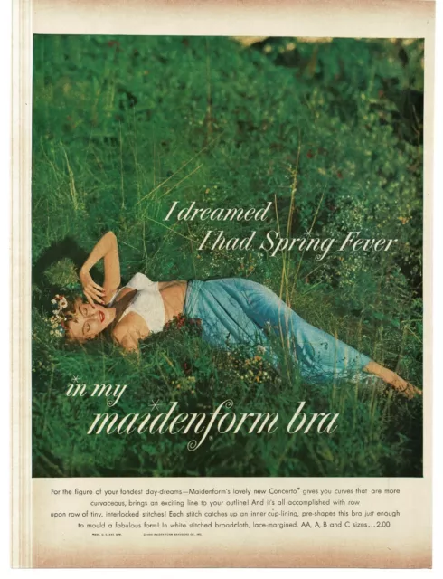 1968 Maidenform Dreamliners Bra & Pantie Girdle vintage print Ad