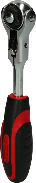 KS Tools - Cliquet MODIFIX 1/4'' à tête pivotante et poignée en T, 72 dents