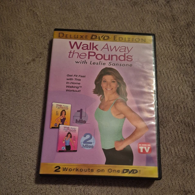 WALK AWAY THE Pounds with Leslie Sansone Two Workouts On One DVD