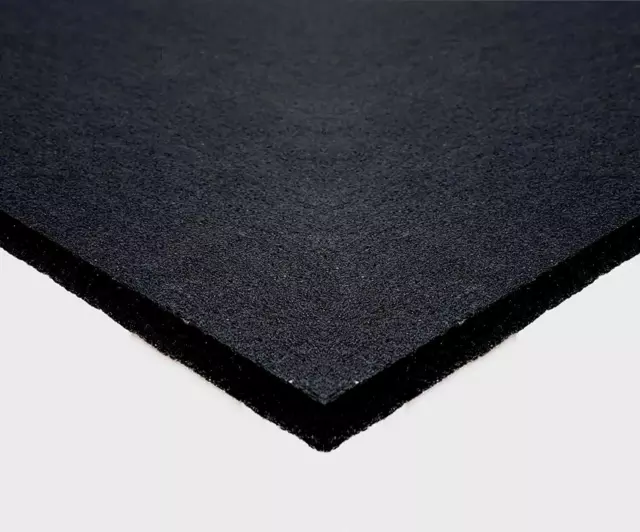 Hängedecke schwarz akustisch quadratisch 595x595 mm x 12 mm 8 Fliesen Box 2,88 m2 Fläche