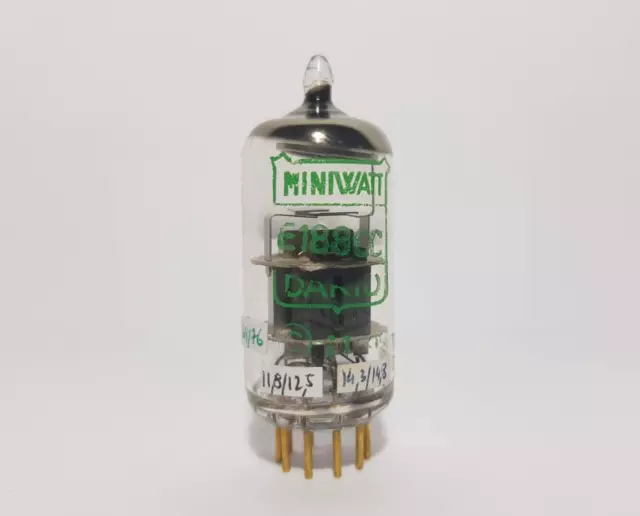 E188Cc (Vr7) Miniwatt Suresnes Gold Pins Ring Getter Mica Spring Dgtstd + Tv7D/U