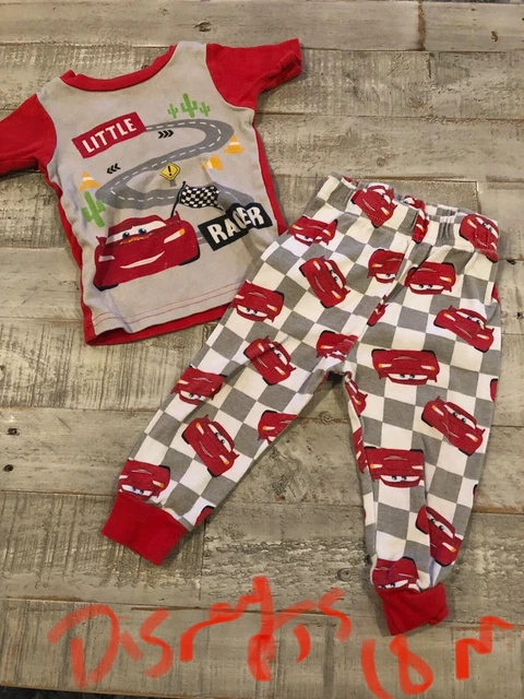 Boys Disney Cars pajamas size 18 months short sleeve multicolor
