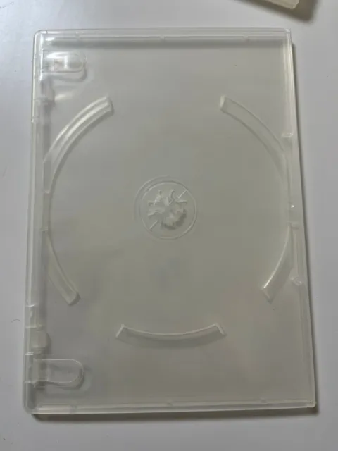 Einzelne schmale klare DVD-Hülle 7 mm Wirbelsäule brandneu leer normale Abdeckung Neu..