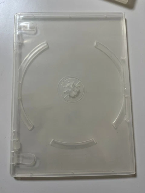 Einzelne schmale klare DVD Hülle 7 mm Wirbelsäule brandneu leer normale Abdeckung Neu
