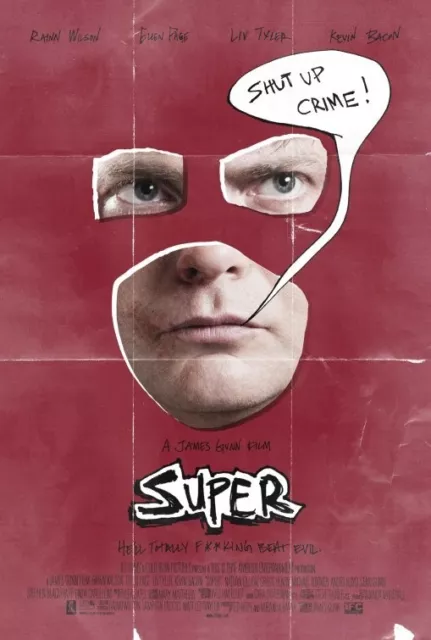 SUPER - 11"x17" Original Promo Movie Poster MINT 2010 Rainn Wilson