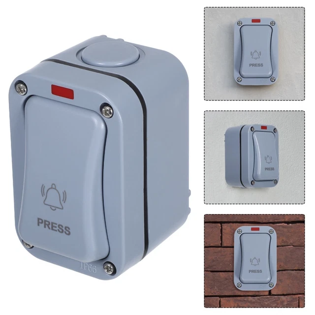 Plaque De Sonnette Acier Inoxydable 86x86mm - Design Minimaliste, Bouton Intégré, Résistant à La Rouille