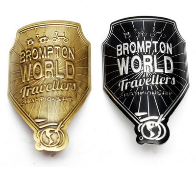 METAL HEAD BADGE Bici Bicicletta Decalcomania Adesivi Self-aderenza 