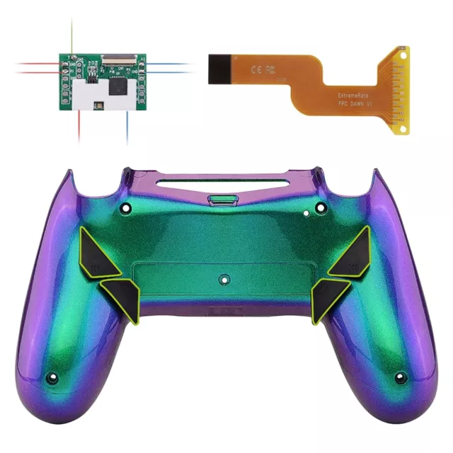 eXtremeRate Chameleon Green Purple Dawn Programable Remap Kit for PS4 Controller