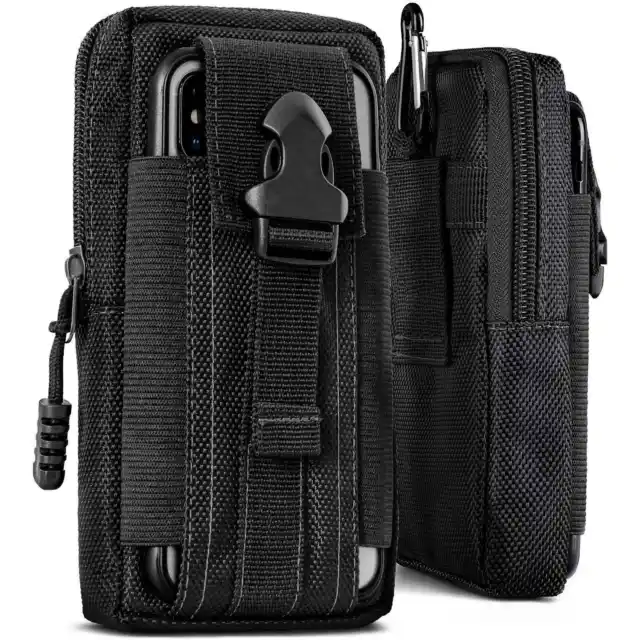 Téléphone Portable Sac Banane pour CUBOT Note 21 en Nylon Extérieur Étui Clip