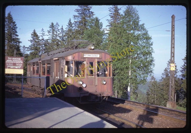 Norway Rail Car Railway Train 1960s 35mm Slide Kodachrome Trolley