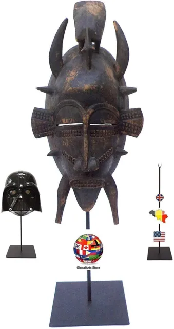 Tribal Mask Artifact Steel Display Stand/ GBAS / H 37cm S