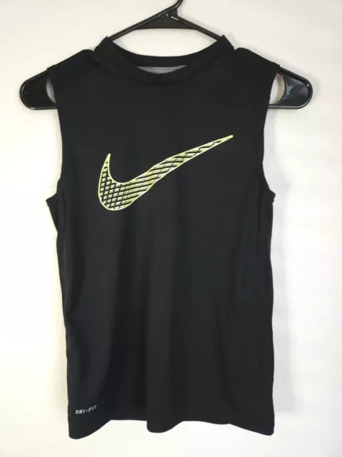 Nike Dri Fit Women's Tank Top Size S Black Sleeveless Round Neck Solid