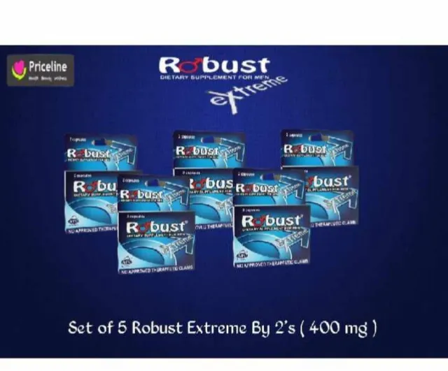 Authentic Robust 5 Boxes of 2 EXTREME ( 400 mg ) 10 Tablets Boosts Erection