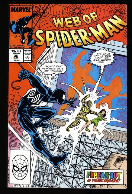 Web of Spider-Man #36 VF 8.0 1st Appearance Tombstone! Marvel 1988