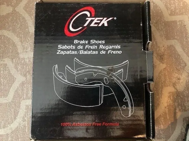 C-Tek Centric Brake Shoes 110.08100 New Asbestos Free Formula.  Fits PT Cruiser.