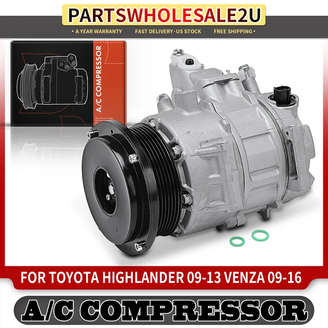 AC Compressor w/ Clutch for Toyota Highlander 2009-2013 Venza 09-16