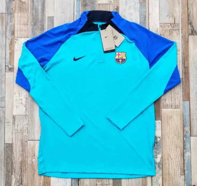 Nike Dri-Fit ADV Barcelona FC Strike Elite 1/2 Zip Drill Top Mens Large RRP £109