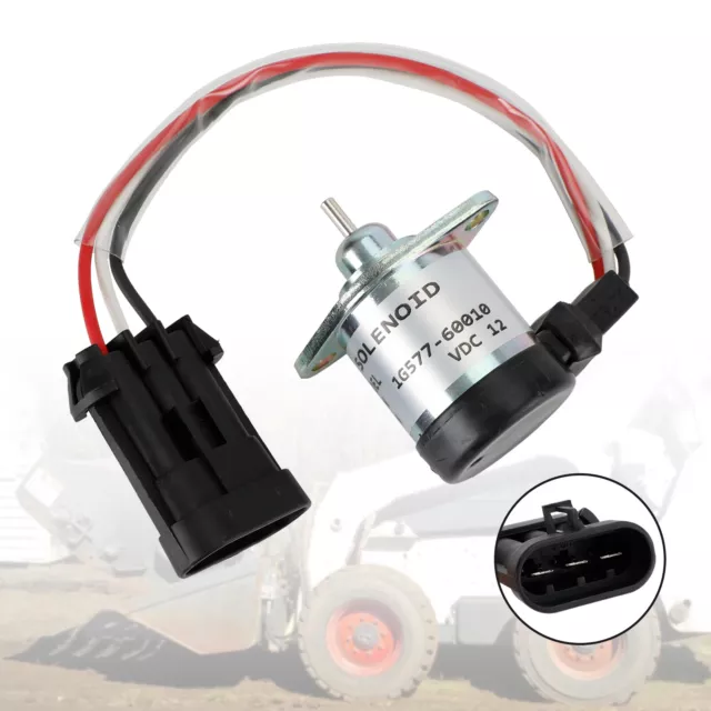 Solénoïde D'Arrêt De Carburant 12 V Pour Kubota 1G577-60010 1G577-60011