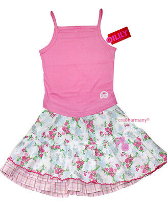 Oilily ✿ NWT GIRLS Seahorse & Roses designer Skirt & Top ✿ Euro 98 / Size 2 - 3