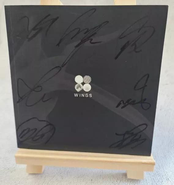 BTS Signature Signed autographed "WINGS " 2nd Album PROMO CD with Free Gifts