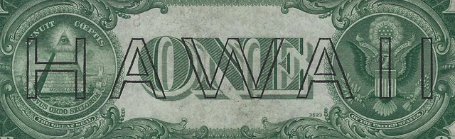 $1 1935A Hawaii WWII Silver Certificate FR#2300 PMG 58 CHOICE AU S42557343C